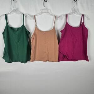 Camisole Bundle Women's XL *** ANA Tan Green Lane Bryant Pink Torrid 3Total